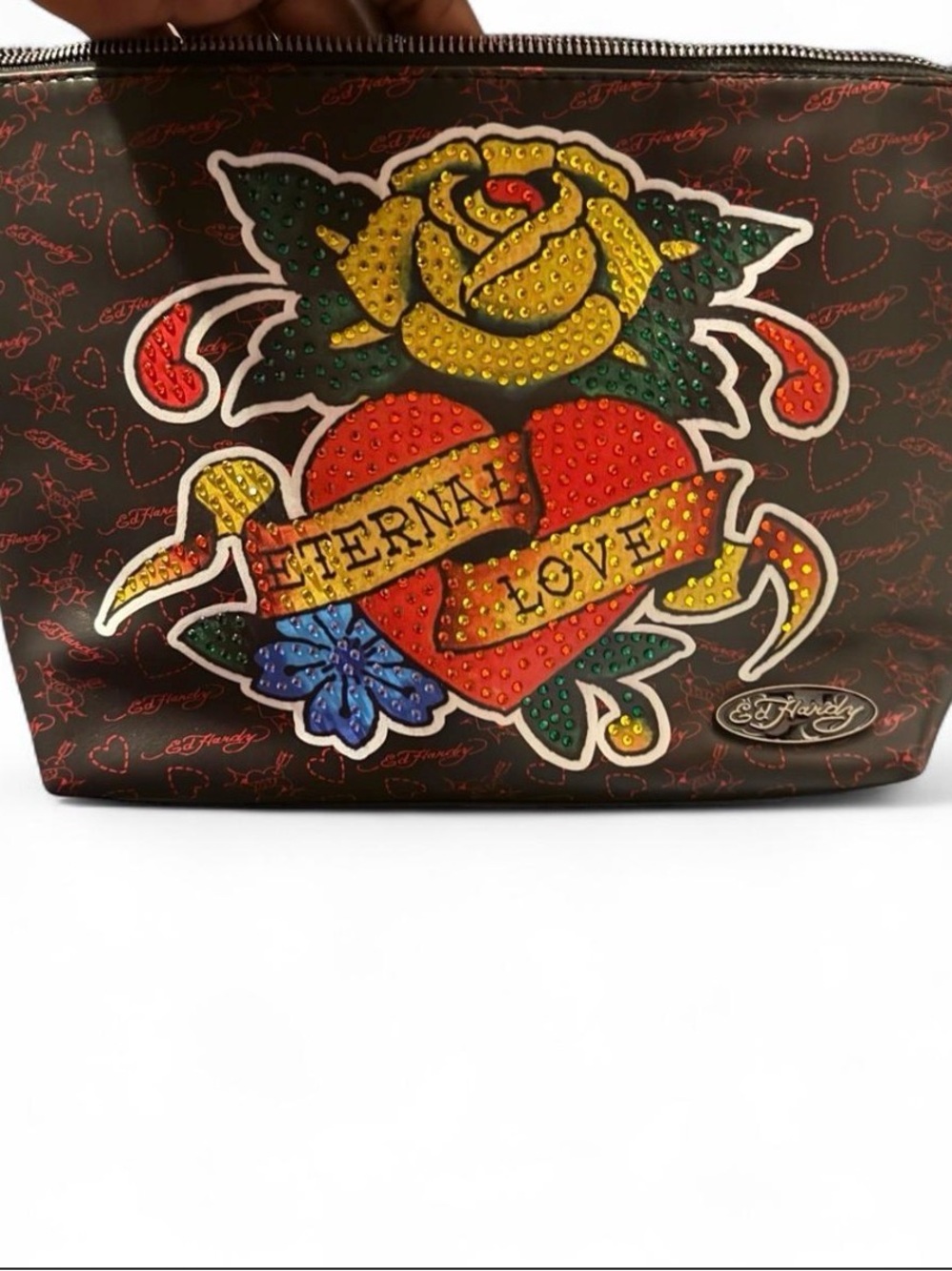 Ed Hardy Y2K Nail Care Bundle –Cosmetic Bag, Press-On Nails & MelodySusie Bundle